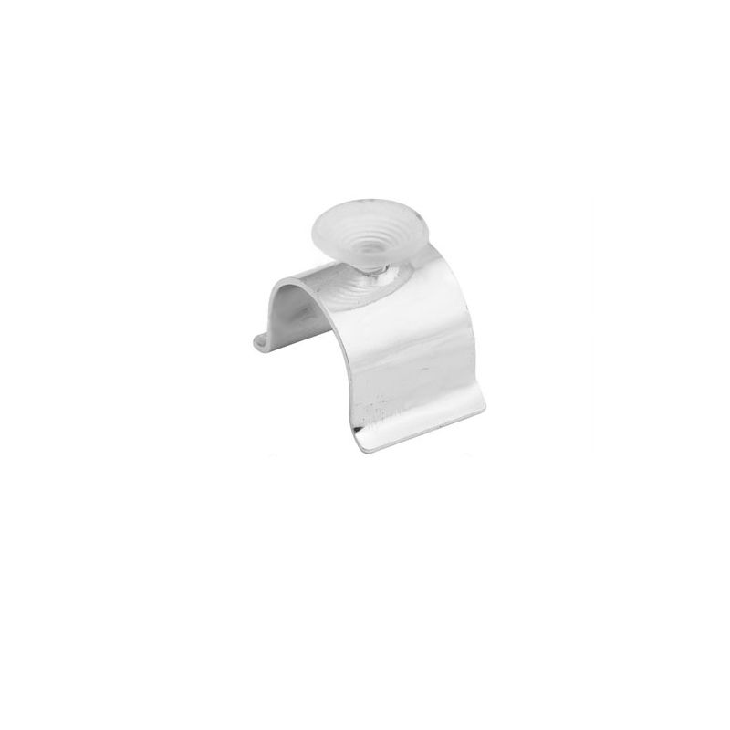 Podstawka z przyssawką do rury fi 25mm, chromowana