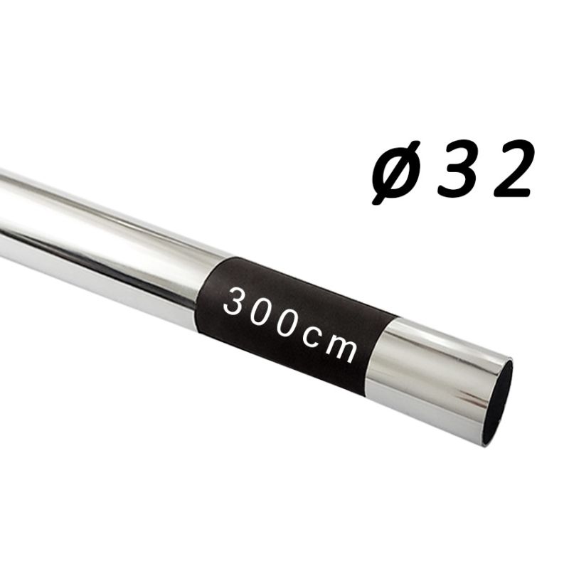 Rura fi 32mm, 300cm długości, chrom