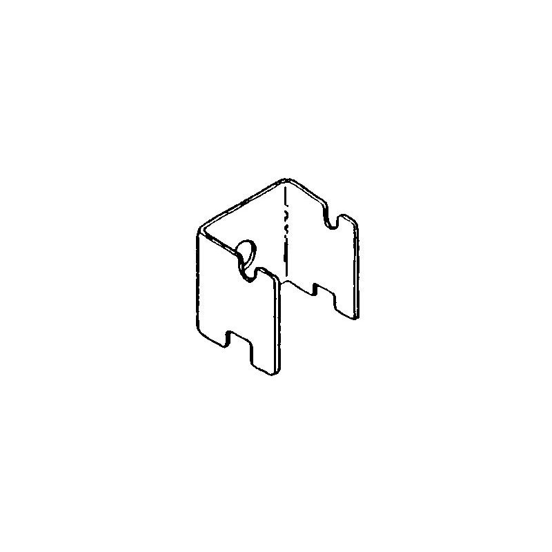 Uchwyt do kraty, czołowy, chromowany