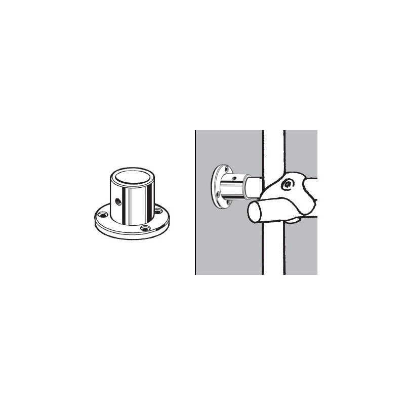 Końcówka mocująca wysoka do rury fi 25mm