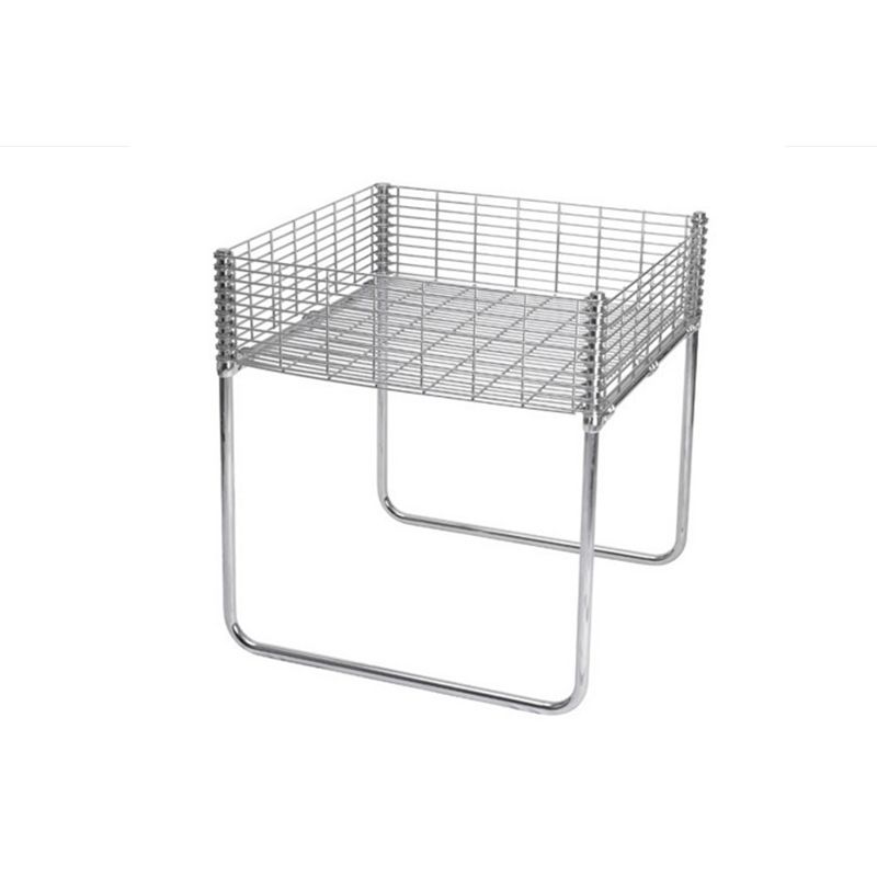 Kosz wsypowy, z siatką, chrom