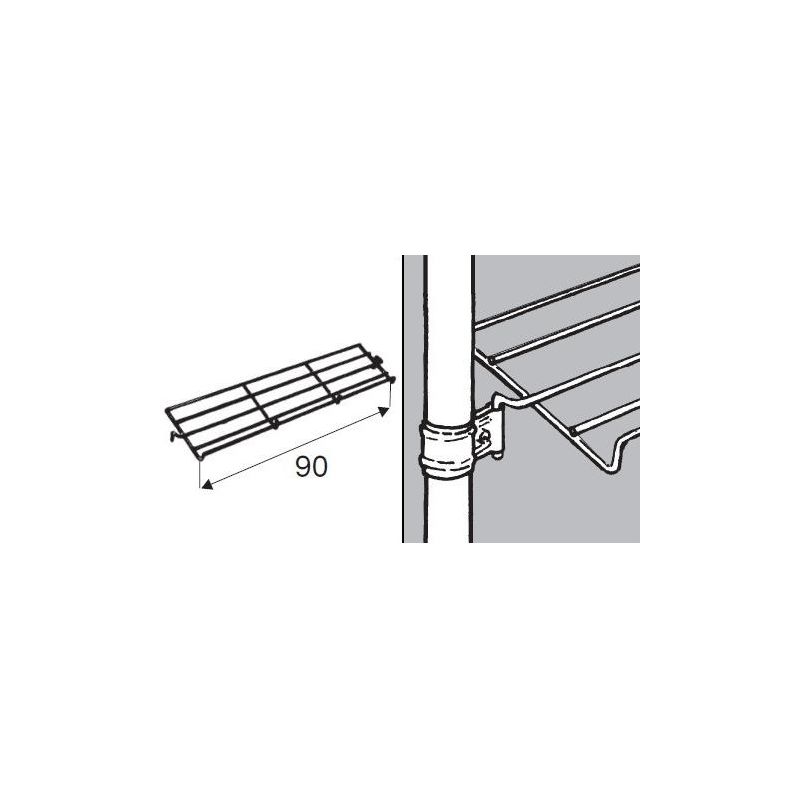 Półka druciana, uniwersalna, chromowana