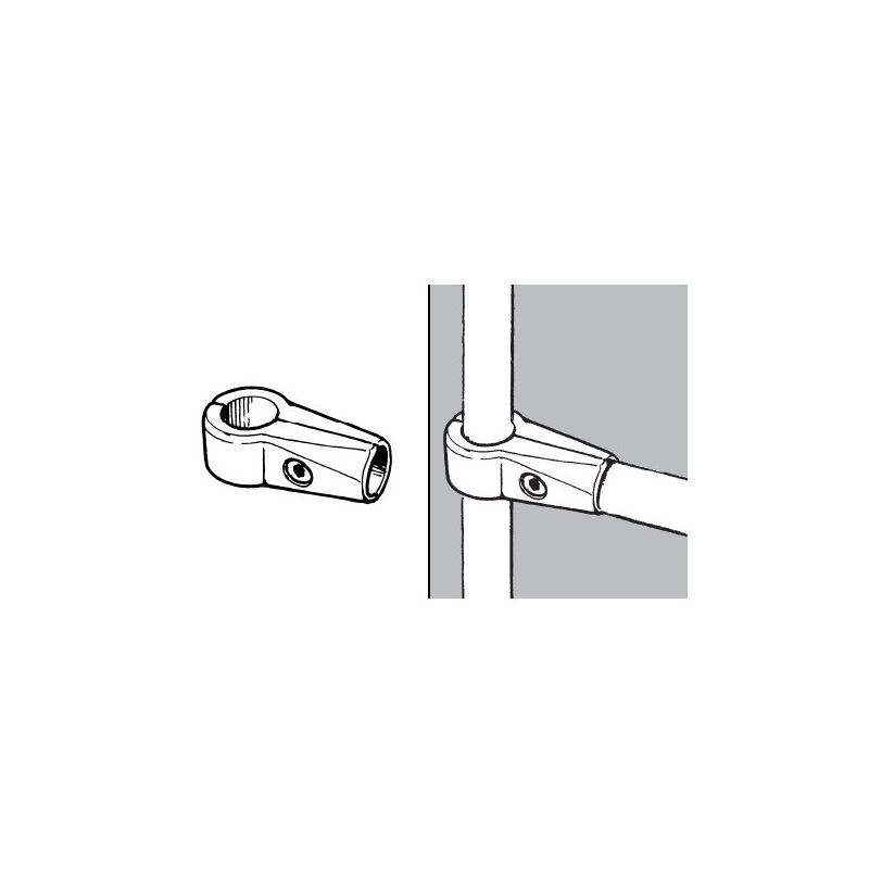 Złącze jednoramienne do rur fi 25mm, chrom