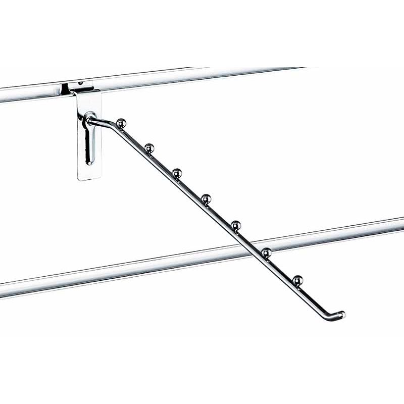 Wieszak pochyły Slatwal 7 kulek, drut, chrom, 30cm