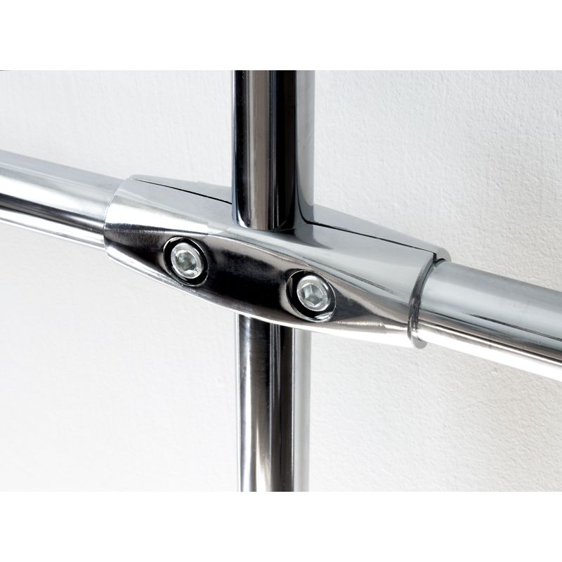 Złącze dwuramienne, proste do rur fi 25mm, chrom