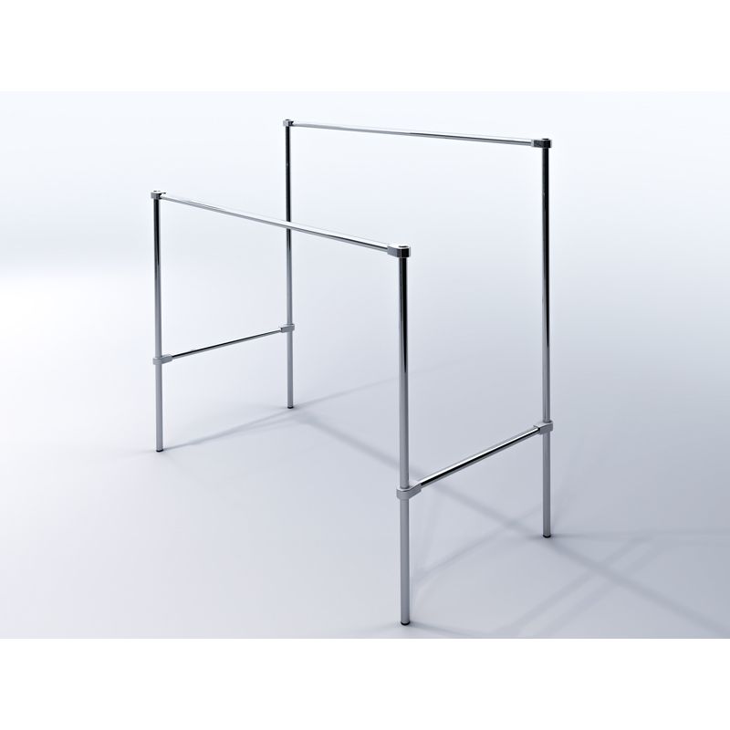 Gondola podwójna sklepowa, chrom