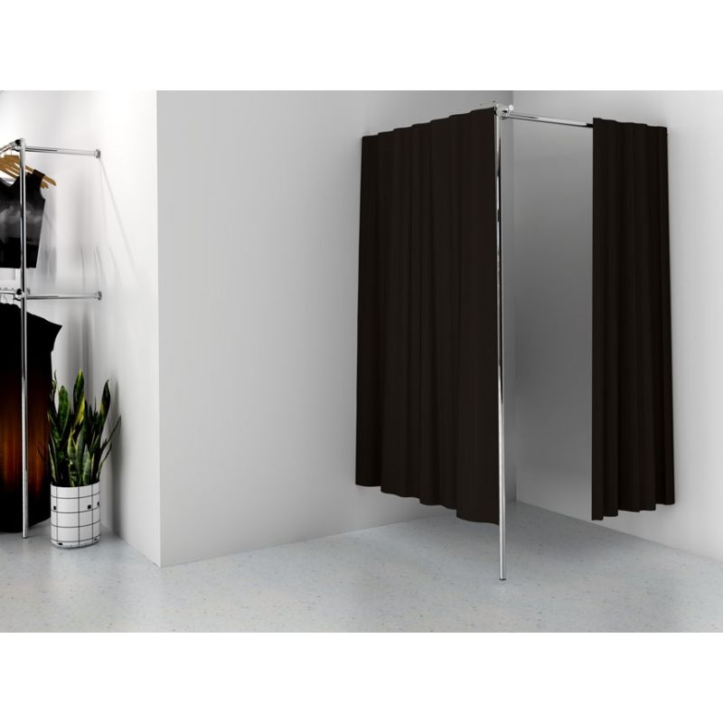 Przymierzalnia pojedyncza, narożna, 100x100x200cm