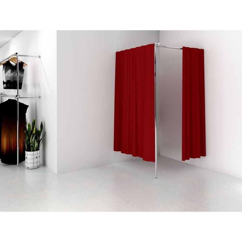 Przymierzalnia pojedyncza, narożna, 100x100x200cm