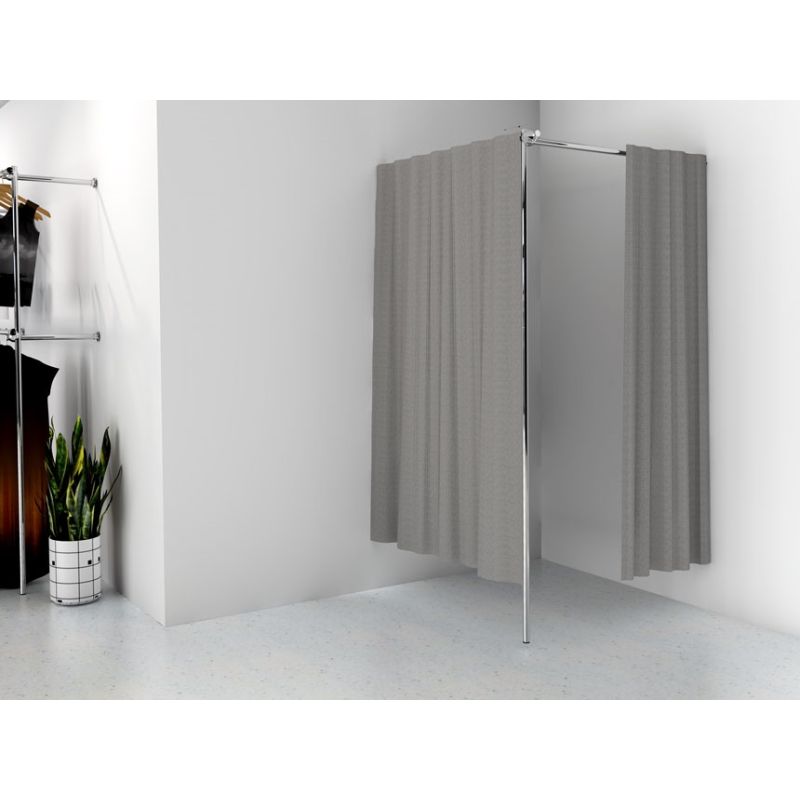 Przymierzalnia pojedyncza, narożna, 100x100x200cm