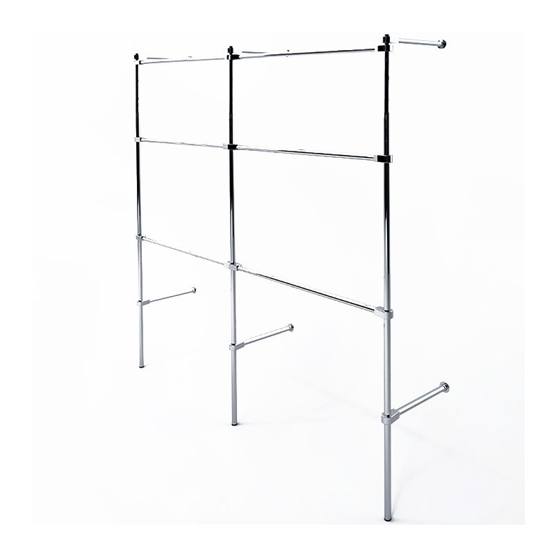 Wieszak odzieżowy sklepowy trzypoziomowy regulacja