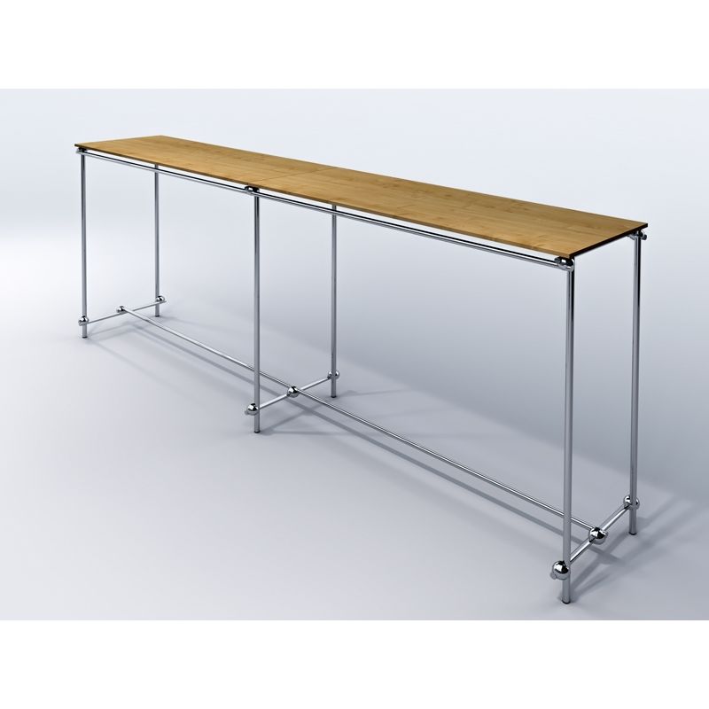 Gondola, stender podwójny, z półkami