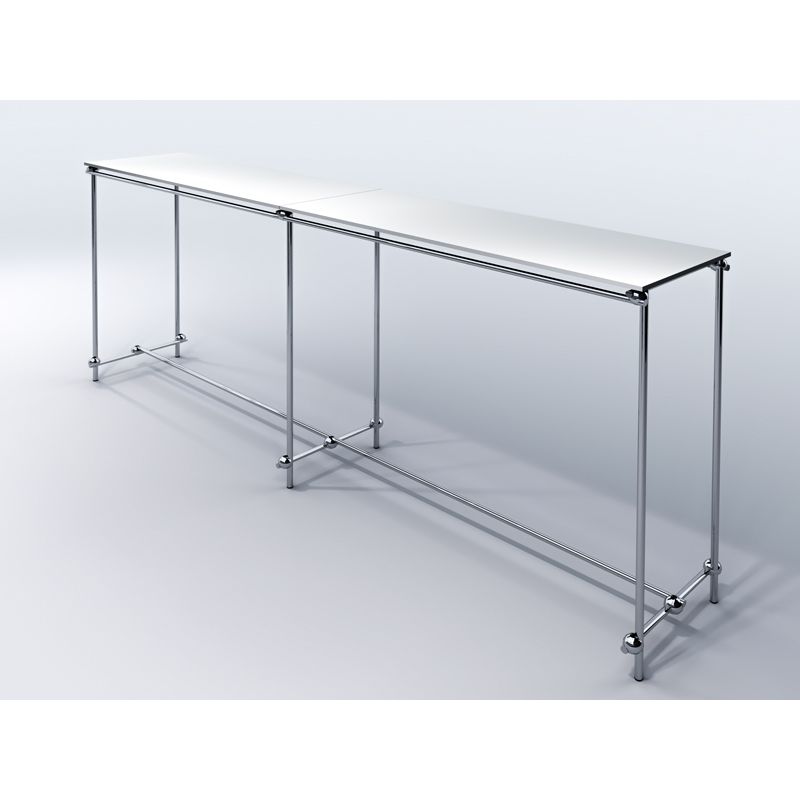 Gondola, stender podwójny, z półkami