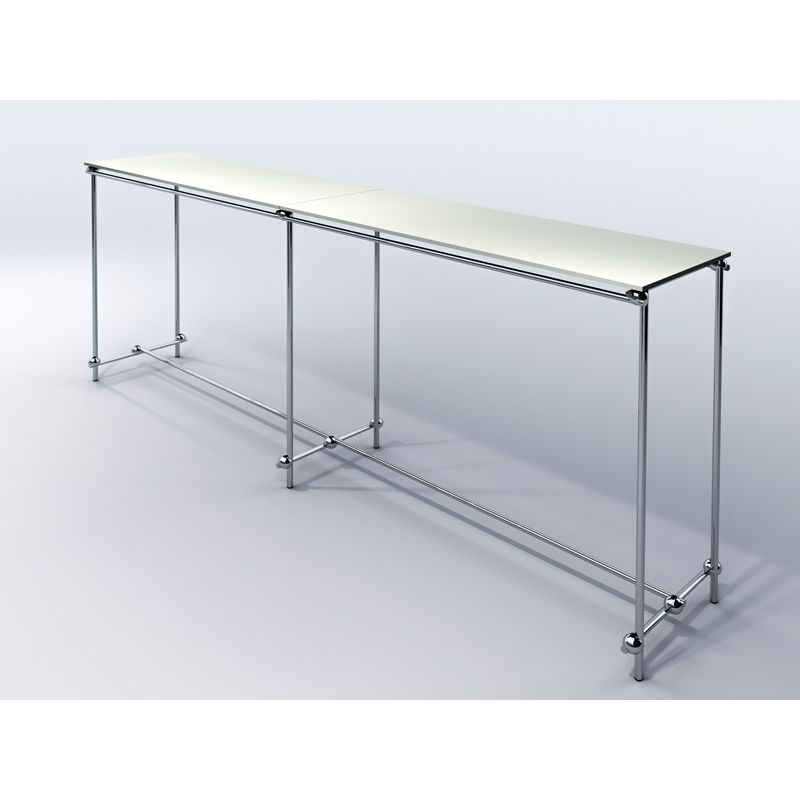 Gondola, stender podwójny, z półkami