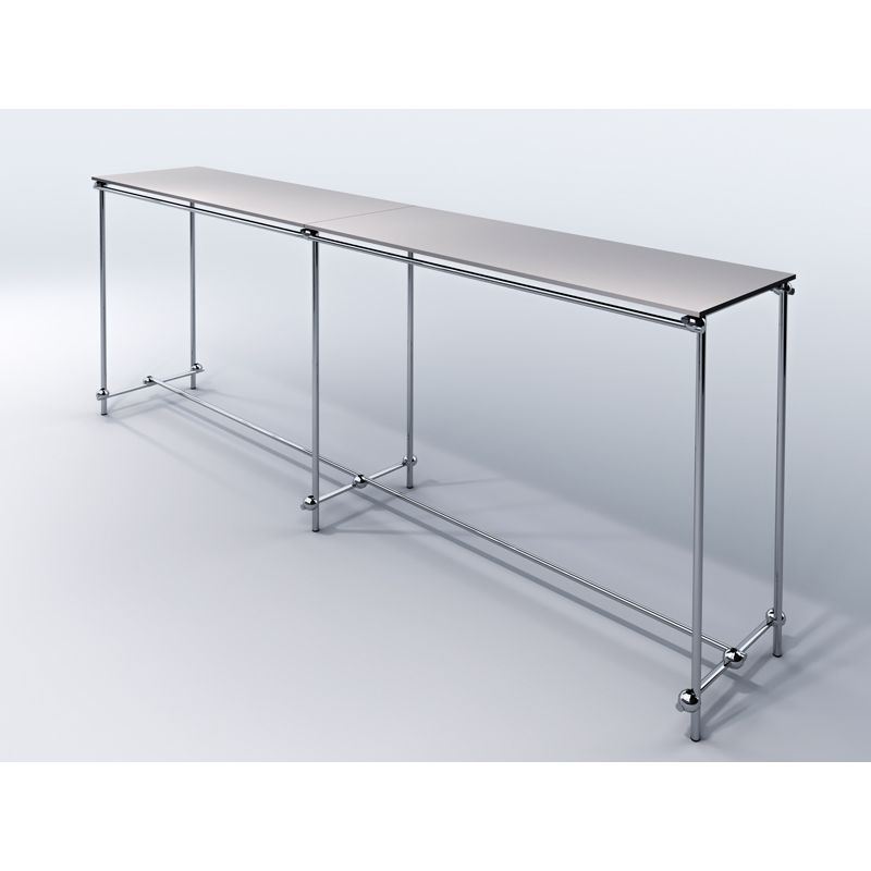 Gondola, stender podwójny, z półkami