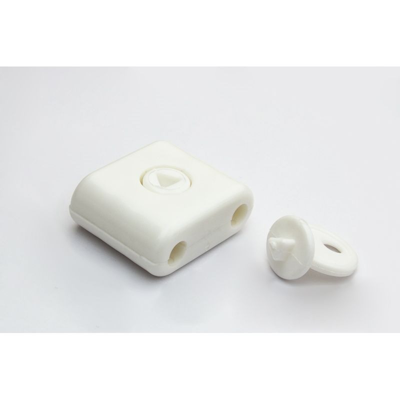 Zabezpieczenie antykradzieżowe na haczyk, białe