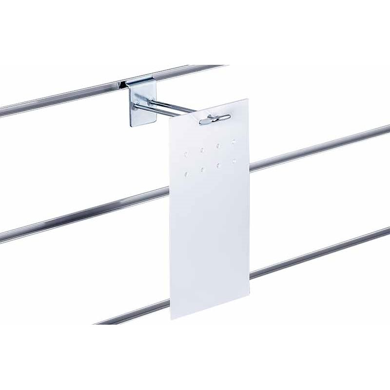 Zawieszka na haczyk z otworami biała 12x25cm