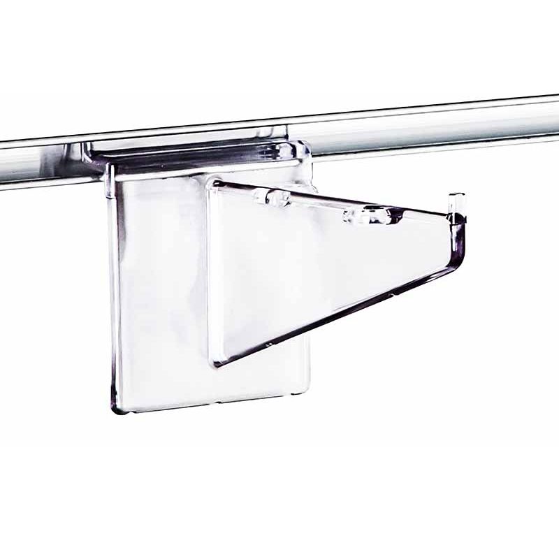 Wspornik dopółki Slatwall, pleksi, 15cm (szt.)