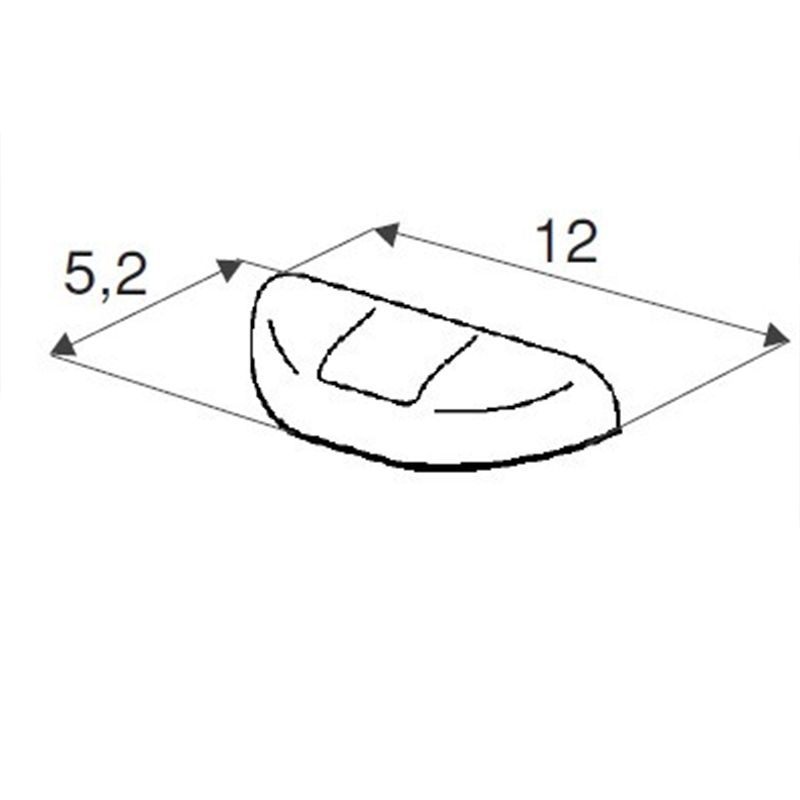 Zakończenie listwy dekoracyjnej Soti-Line chrom