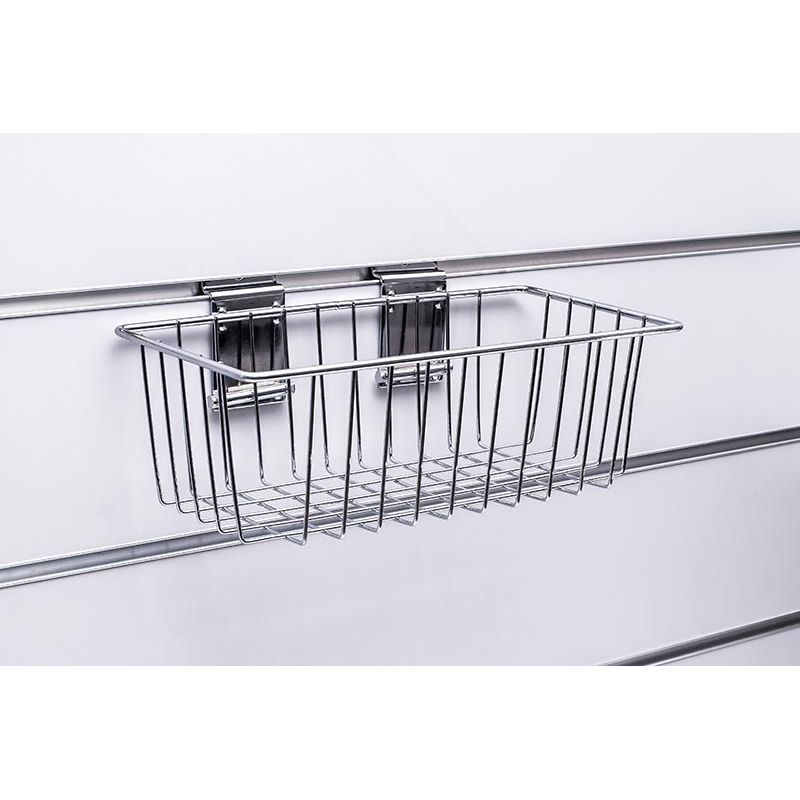 Kosz Slatwall 30x15x10cm (szer./gł./wys.) chrom