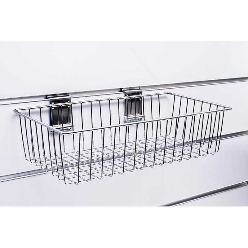 Kosz Slatwall 40x20x10cm (szer./gł./wys.) chrom