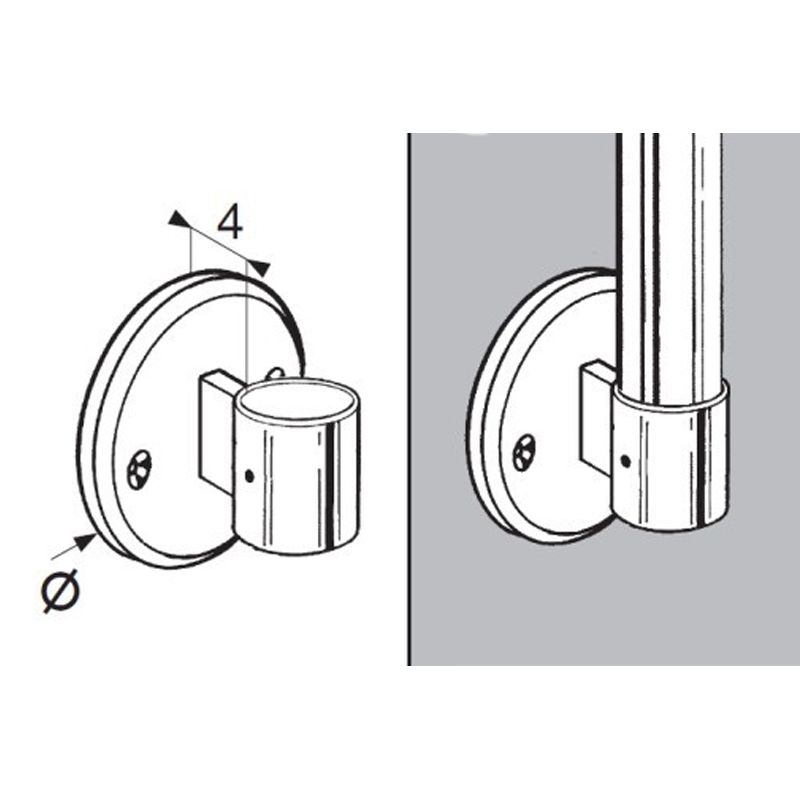 Uchwyt, mocowanie końcowe, balustrady