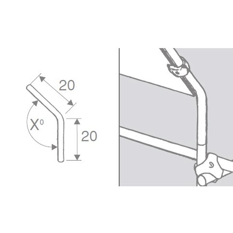 Narożnik 150st. do rur fi 16mm
