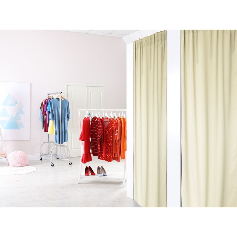 Kotara blackout do przymierzalni beżowa 135x180cm