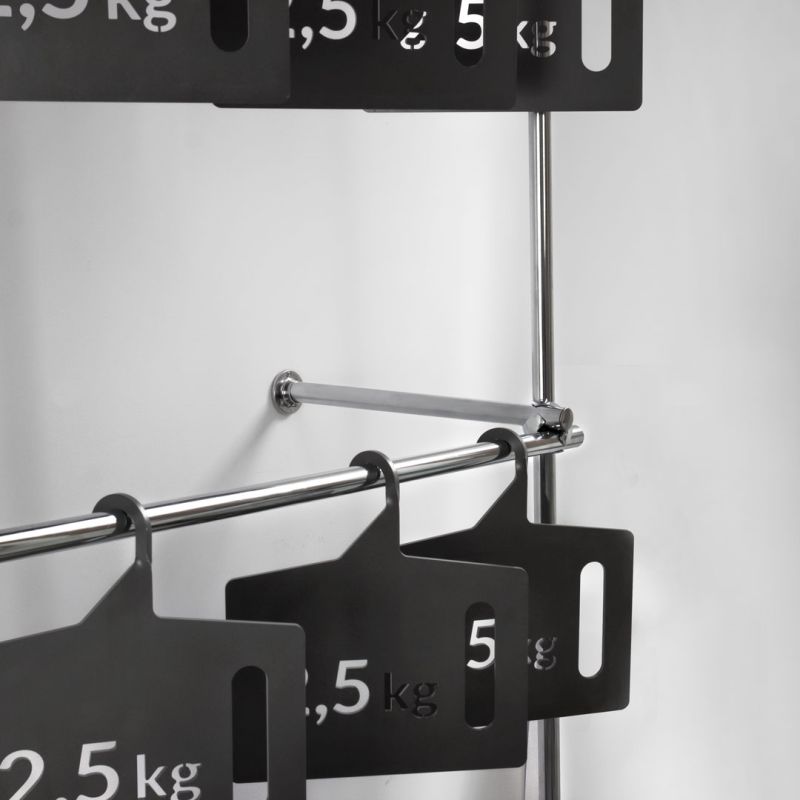 Wieszak odzieżowy, sklepowy, 240x40x200 chrom