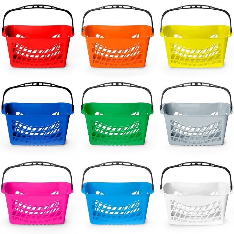 EURO BASKET koszyk sklepowy 26L pomarańczowy