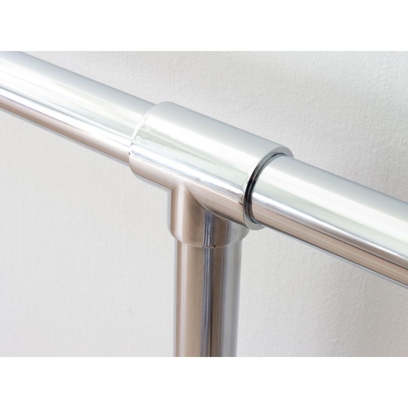 Łącznik przelotowy T trzykierunkowy blokada  chrom