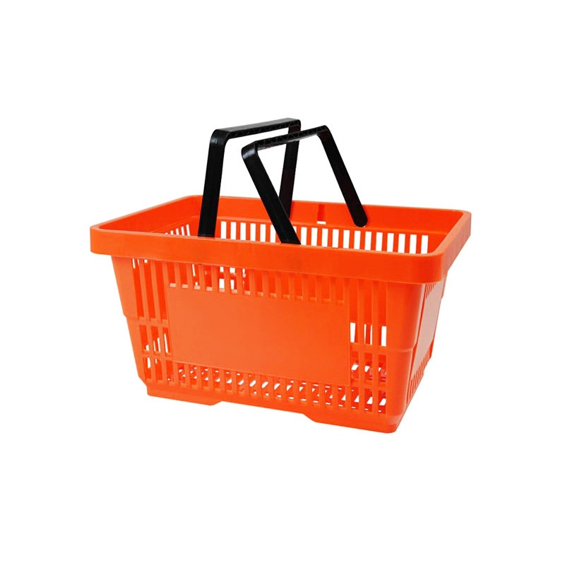 Pomarańczowy koszyk sklepowy na zakupy 22L plastik