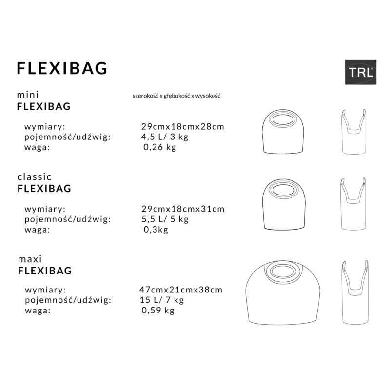 Koszyk na zakupy CLASSIC Flexibag 5,5L limonkowy