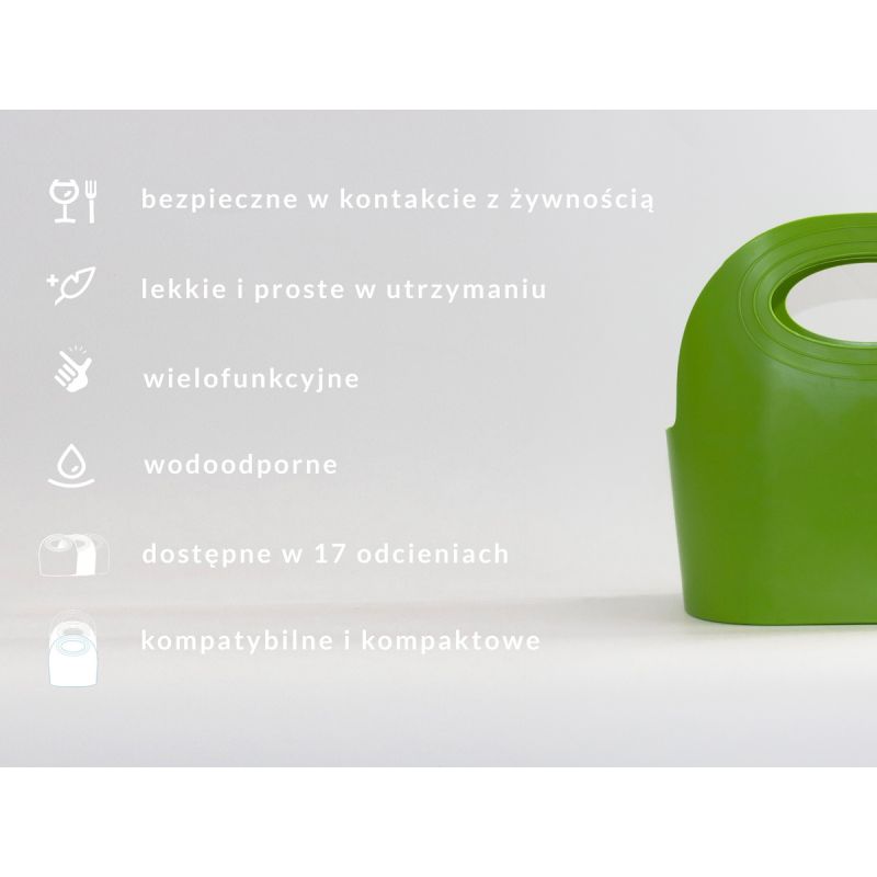 Koszyk sklepowy MINI Flexibag 4,5L zielony