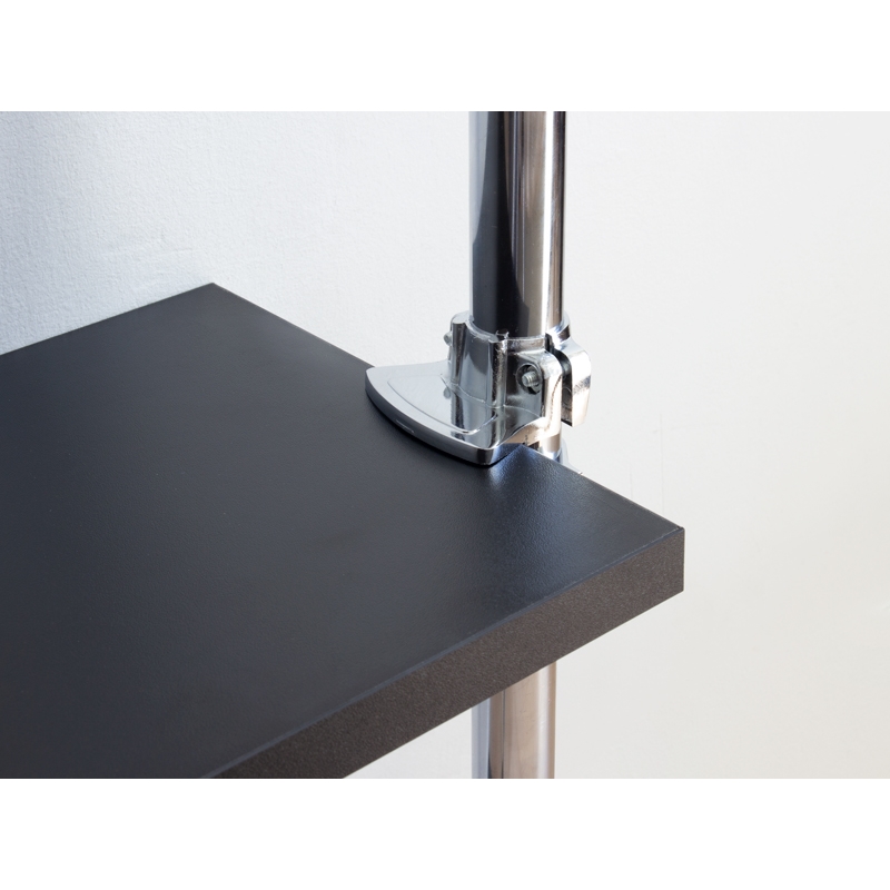 Wspornik, uchwyt półki, regulowany, fi 25mm, chrom