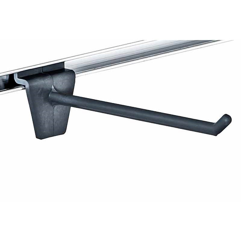 Haczyk pojedynczy Slatwall pleksa szary