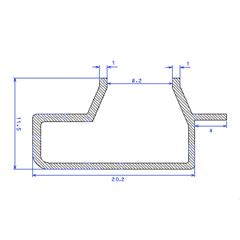 Wsuwka aluminiowa L wkład panel Spacewall