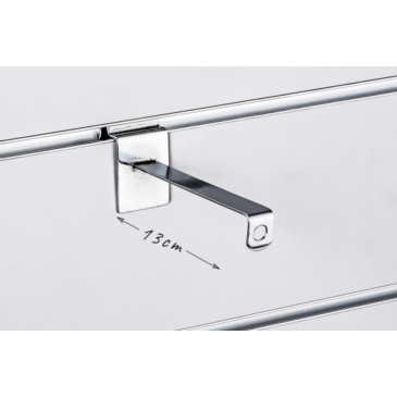 Wieszak Slatwall na torsy, chrom