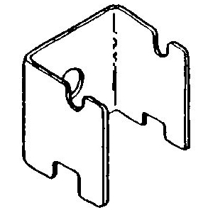 Uchwyt do kraty, czołowy, chromowany