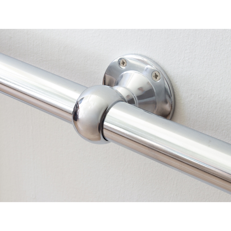 Uchwyt dystansowy 3cm, przelotowy, do rury fi25mm