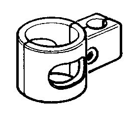 Złącze rura-krata jednostronne, chrom