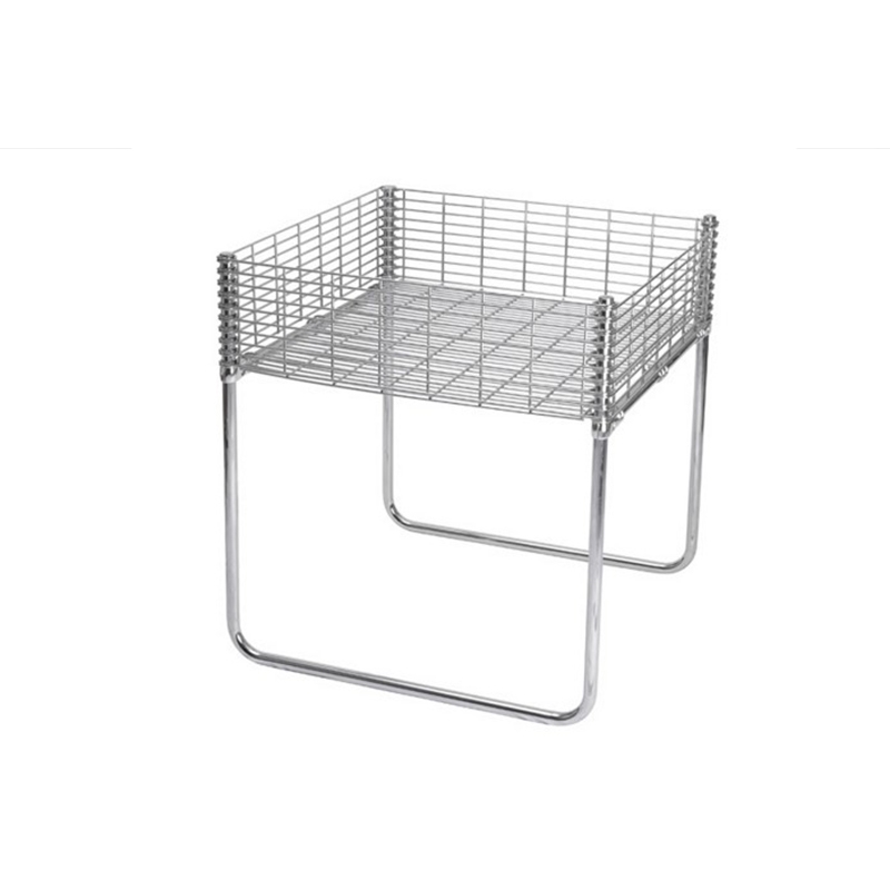 Kosz wsypowy, z siatką, chrom