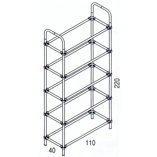 Złącze dwuramienne, kątowe, do rury fi 25mm, chrom