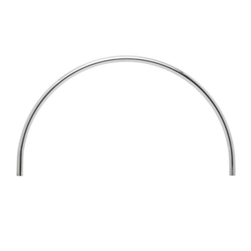 Półkole z rury fi 25mm, chromowane