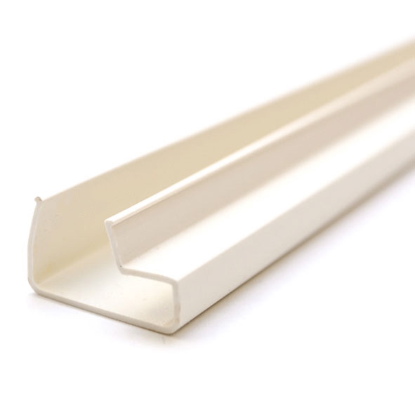 Wsuwka plastikowa L, biała, system Spacewall