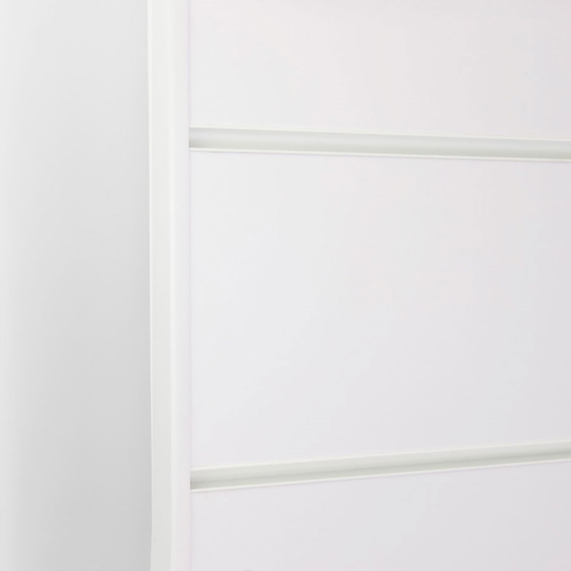 Wsuwka plastikowa L, biała, system Spacewall