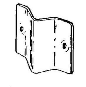 Uchwyt boczny do kraty, chrom