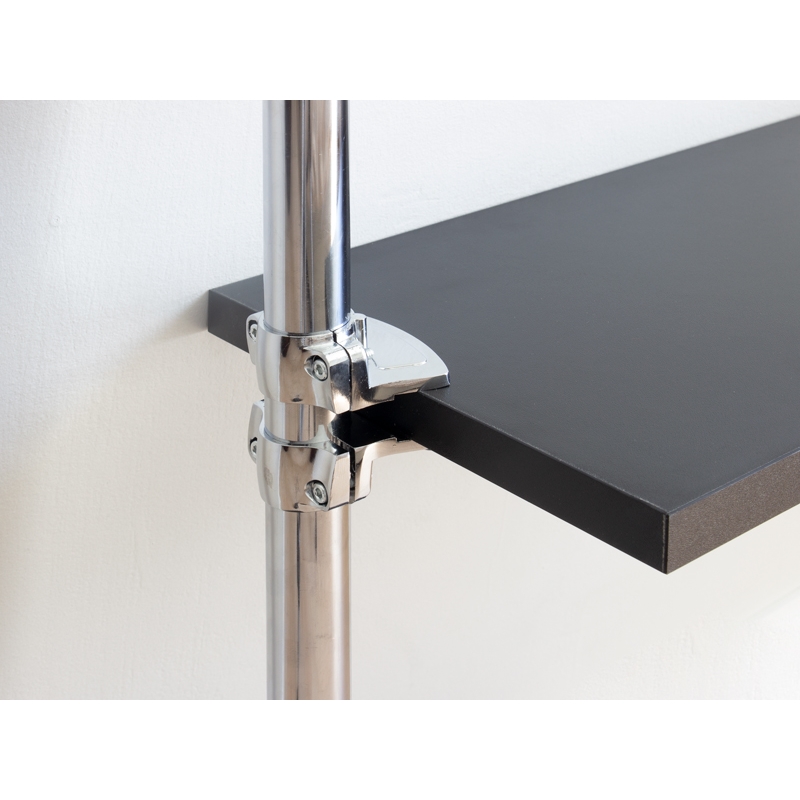 Wspornik, uchwyt półki, regulowany, fi 25mm, chrom