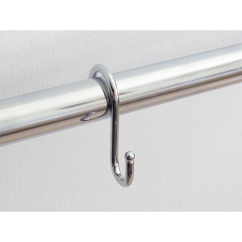 Haczyk z kulką na rurę fi 25mm, chromowany