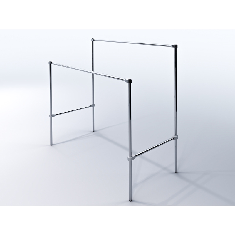 Gondola podwójna sklepowa, chrom