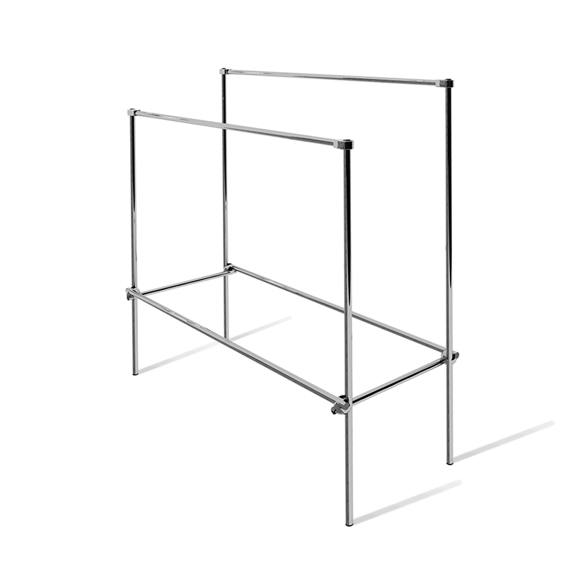 Gondola podwójna sklepowa, chromowana